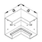 TEHALIT.BRS Angolo interno 66x130, acciaio zincato