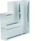 TEHALIT.BRS Angolo piatto 66x210 a due camere acciaio grigio chiaro