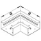 TEHALIT.BRS Ángulo plano 66x210 acero gris claro