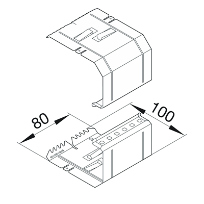 TEHALIT.BRS Base connector 100x210