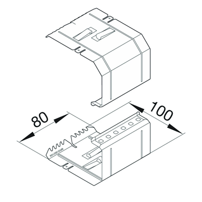 TEHALIT.BRS Base connector 100x210