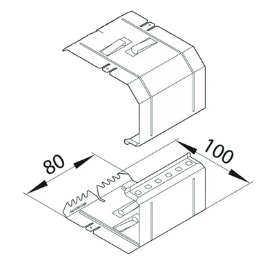 TEHALIT.BRS Base connector 100x210