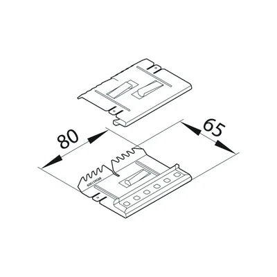 TEHALIT.BRS Base connector 65x100