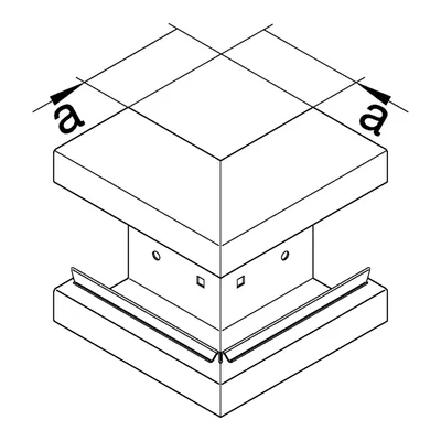 TEHALIT.BRS External angle 66x100 galvanized steel