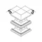 TEHALIT.BRS External angle 66x210, two-chamber galvanized steel