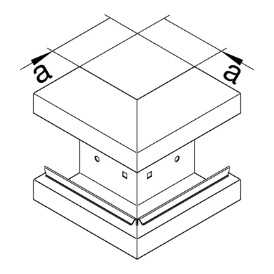 TEHALIT.BRS External angle 83x170 galvanized steel