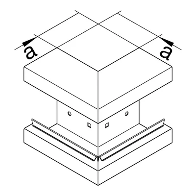 TEHALIT.BRS External angle 83x170 galvanized steel