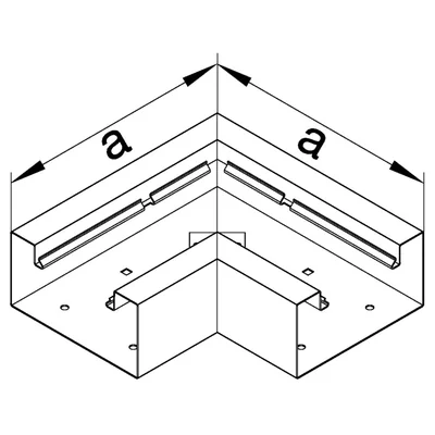 TEHALIT.BRS Flache Ecke 66x210 Stahl hellgrau