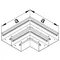 TEHALIT.BRS Flachecke 66x210 Zweikammerstahl hellgrau
