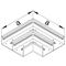 TEHALIT.BRS Flat corner 66x210 two-chamber steel light gray