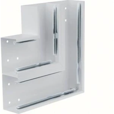 TEHALIT.BRS Flat corner 66x210 two-chamber steel light gray