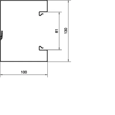 TEHALIT.BRS Galvanized steel base 100x130mm