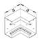 TEHALIT.BRS Internal angle 100x170 galvanized steel