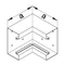 TEHALIT.BRS Internal corner 66x130 galvanized steel