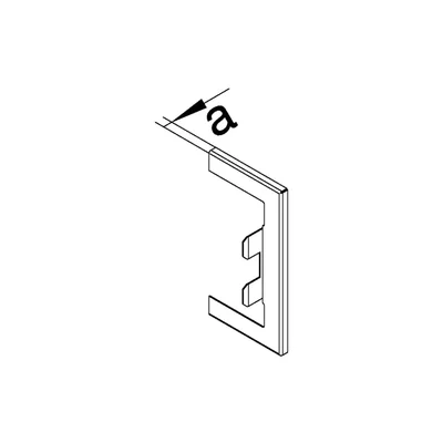 TEHALIT.BRS Kryt děrovačky 66x170 krytka světle šedá 120mm