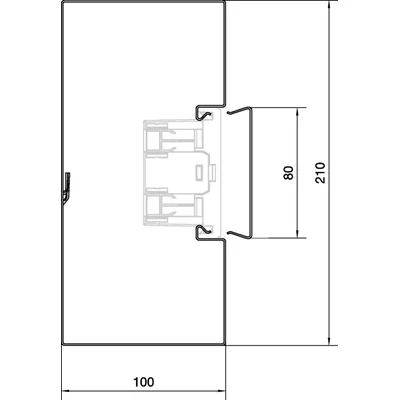 TEHALIT.BRS Podstawa 100x210mm stalowa ocynkowana