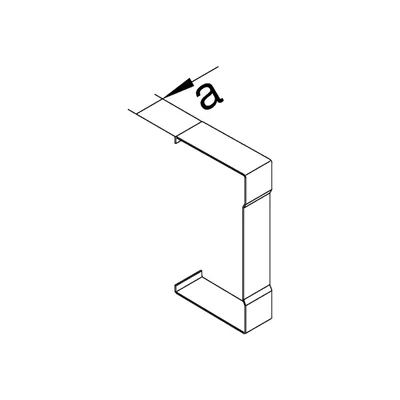 TEHALIT.BRS Tapa conector 66x170 gris claro tapa 120mm