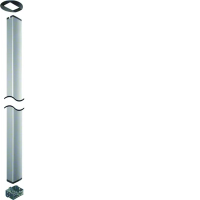TEHALIT.DA200 Columna de doble cara DA200-80 con abrazadera de montaje 3,4m aluminio