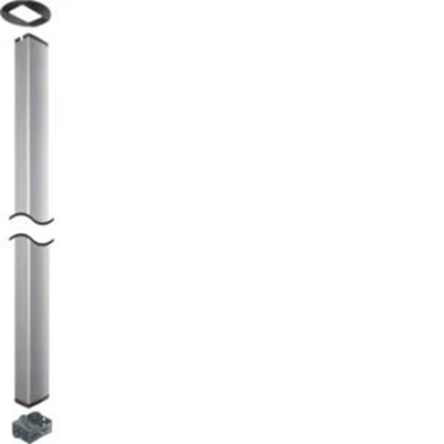 TEHALIT.DA200 Double-sided column DA200-80 with fixing clamp 3.4m aluminum