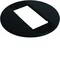 TEHALIT.DA200 Masking rosette for DA200-45 double-sided column, black