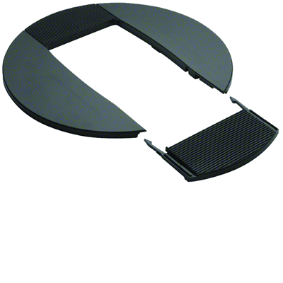 TEHALIT.DA200 Masking rosette for DA200-80 double-sided column, black
