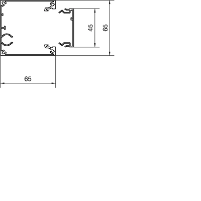 TEHALIT.DB Kolumna jednostronna 45mm 3-3,3m aluminium
