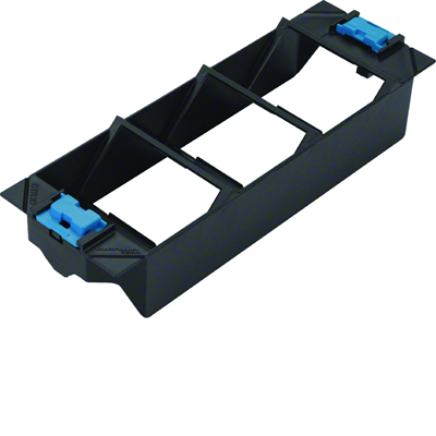 TEHALIT.GB-EG 3fach IT-Einbaudose PC-ABS schwarz