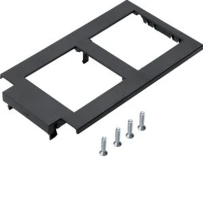 TEHALIT.GB-EG Cadre 48x48 double pour GTVR400 PC-ABS noir