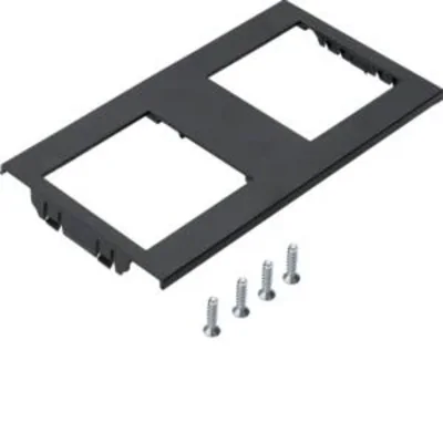TEHALIT.GB-EG Frame 48x48 2-fold for GTVR300 PC-ABS black