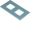 TEHALIT.GB-EG Piastra di montaggio GTVD2/300 2xRJ45 17,2x18,3 alluminio
