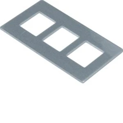 TEHALIT.GB-EG Plaque de montage GTVD2/300 3xRJ45 19,3x14,8 aluminium