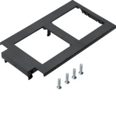 TEHALIT.GB-EG Rahmen 48x48 2-fach für GTVR400 PC-ABS schwarz