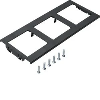 TEHALIT.GB-EG Рамка 48x48 3-кратна для GTVR400 PC-ABS чорна