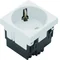 TEHALIT.GB-EG SCHUKO socket 33° 1-way 45x45mm halogen-free white