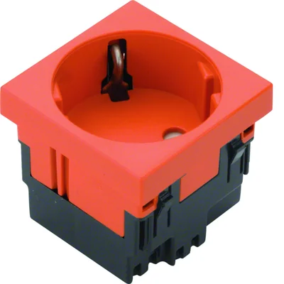 TEHALIT.GB-EG SCHUKO-Steckdose 33° 1-fach 45x45mm halogenfrei orange