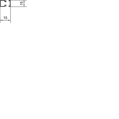 TEHALIT.LF PVC-Verkabelungskanal 15x15mm grau
