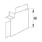 tehalit.LF/ateha Angolo piatto 40x40mm bianco