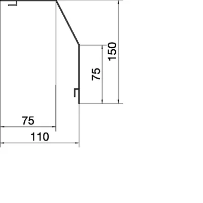 TEHALIT.RK Capot principal 150mm gris clair