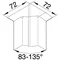 TEHALIT.SL Angle interne réglable 20x80 merisier