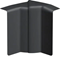 TEHALIT.SL Angolo interno regolabile 20x80 nero