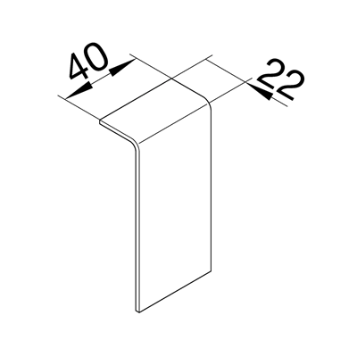 TEHALIT.SL Connector 20x80 beech