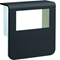 TEHALIT.SL Copertura porta apparecchi 20x80 2x 45x45 nero