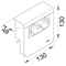 TEHALIT.SL Couverture de support d'appareil 20x80 2x 45x45 sucupira