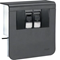 TEHALIT.SL Device carrier 20x80 2xRJ45 category 6 black