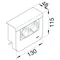 TEHALIT.SL Device carrier cover 20x55 2x 45x45 beech