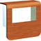 TEHALIT.SL Device carrier cover 20x55 2x 45x45 cherry