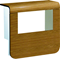 TEHALIT.SL Device carrier cover 20x55 2x 45x45 oak