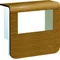TEHALIT.SL Device carrier cover 20x55 2x 45x45 oak