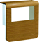TEHALIT.SL Device carrier cover 20x80 2x 45x45 oak
