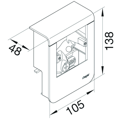 TEHALIT.SL Empty device carrier 20x80 fi60 sucupira